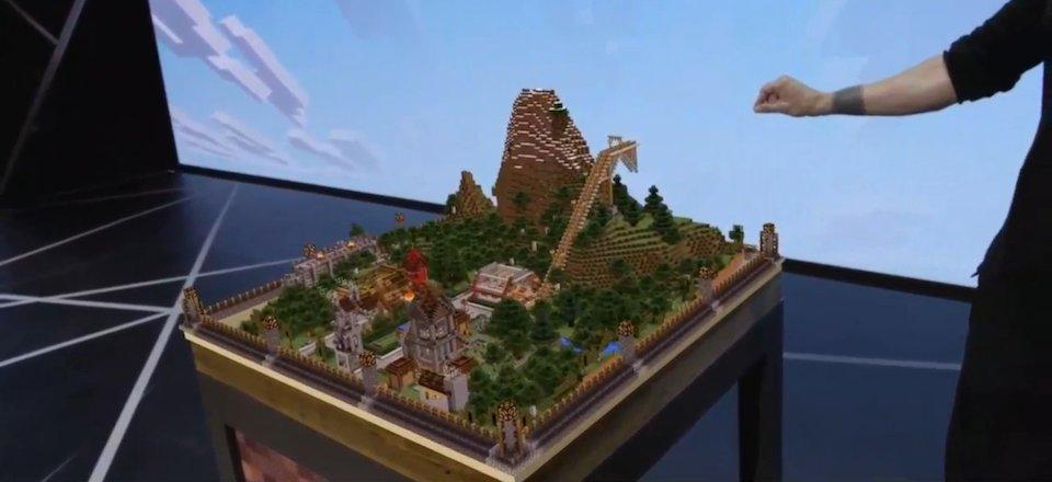 Demo bluffante de Minecraft avec Hololens
